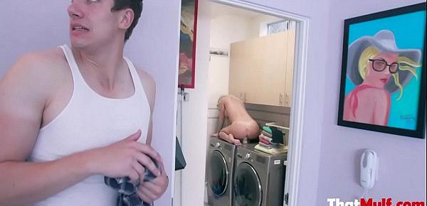  Washing Machine Mom Orgasms- Madelyn Monroe
